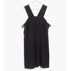 Madewell Starlight side-tie dress- Black XS